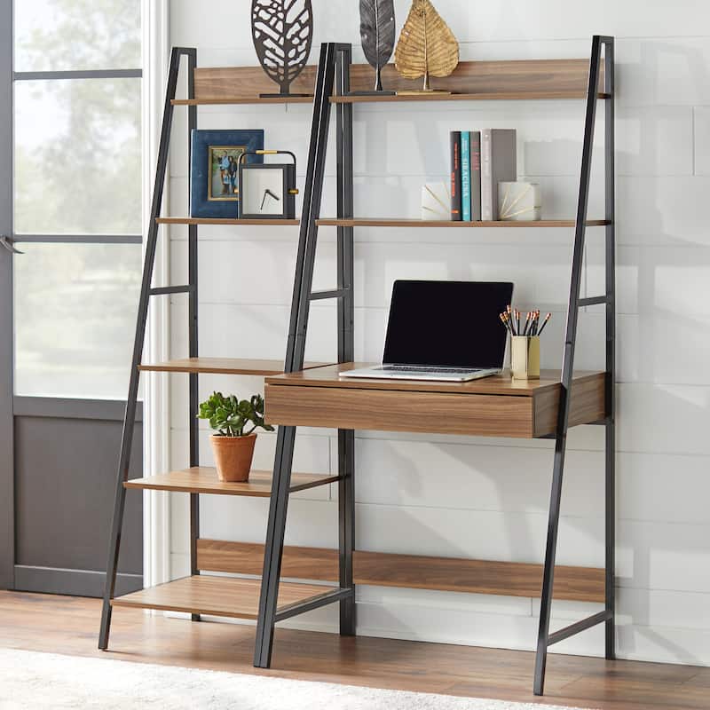 Simple Living Denton Ladder Desk and Bookshelf 2-Piece Set