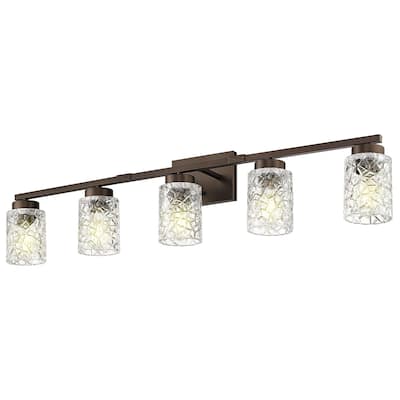 5-Light Vanity Light, 40 Inch Farmhouse Bathroom Vanity Light