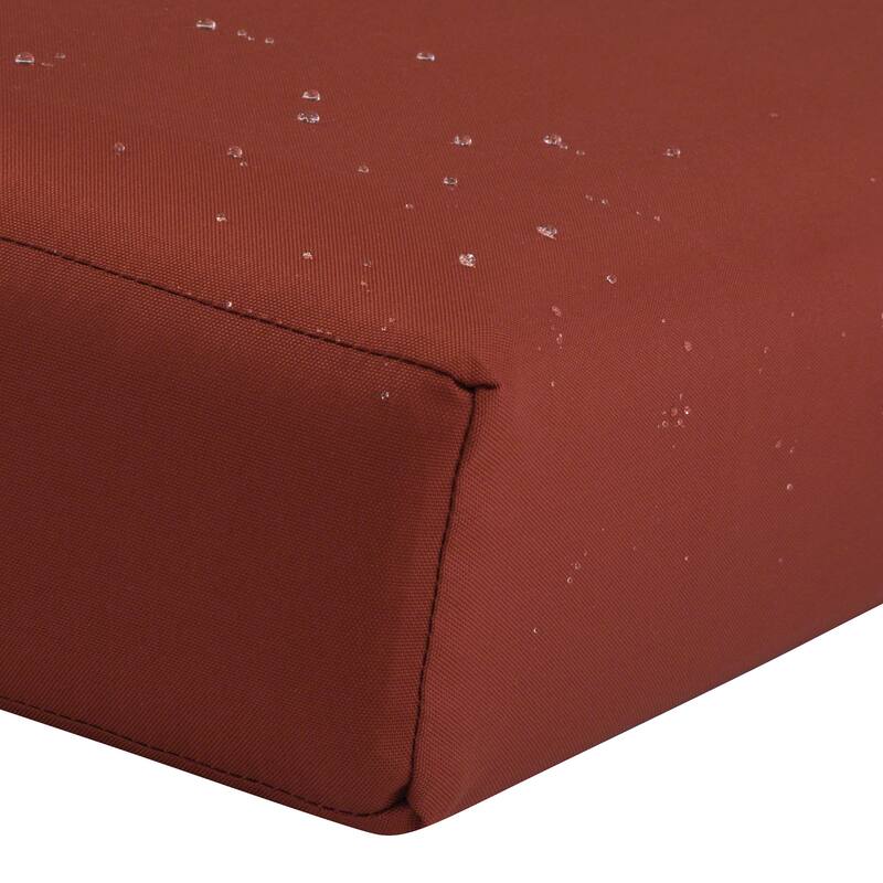 Classic Accessories Ravenna Water-Resistant 72 x 21 x 3 Inch Patio Chaise Lounge Cushion Slip Cover, Spice