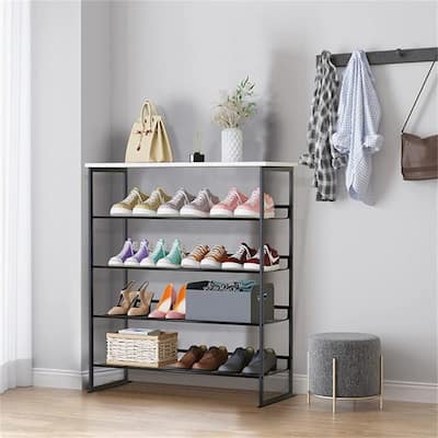 5 Tiers Shoe Rack - 29"D x 11.81"W x 36.5"H