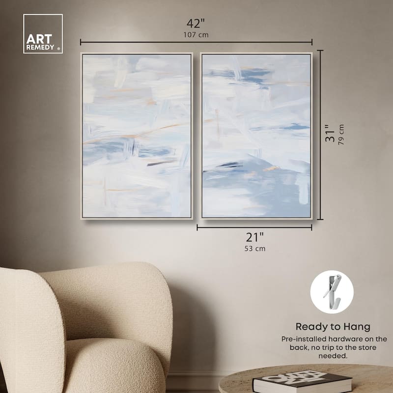 Frozen in Time I Canvas Set of 2 by Art Remedy