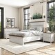 preview thumbnail 20 of 39, Furniture of America Althea Modern Farmhouse 4-Piece Wood Kids Panel Bedroom Set White - Full