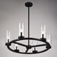 preview thumbnail 4 of 9, Vaxcel Lighting H0290 Grantley 6 Light 26" Wide Ring Chandelier
