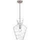 preview thumbnail 1 of 7, Hollis 1-Light Brushed Nickel Pendant