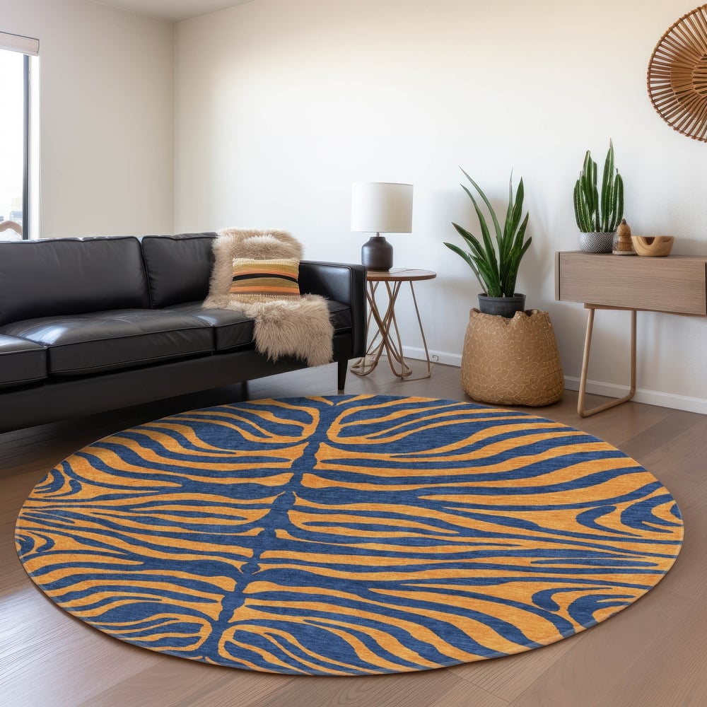 Premium Washable Super Soft Modern Zebra Print Mayfield Rug