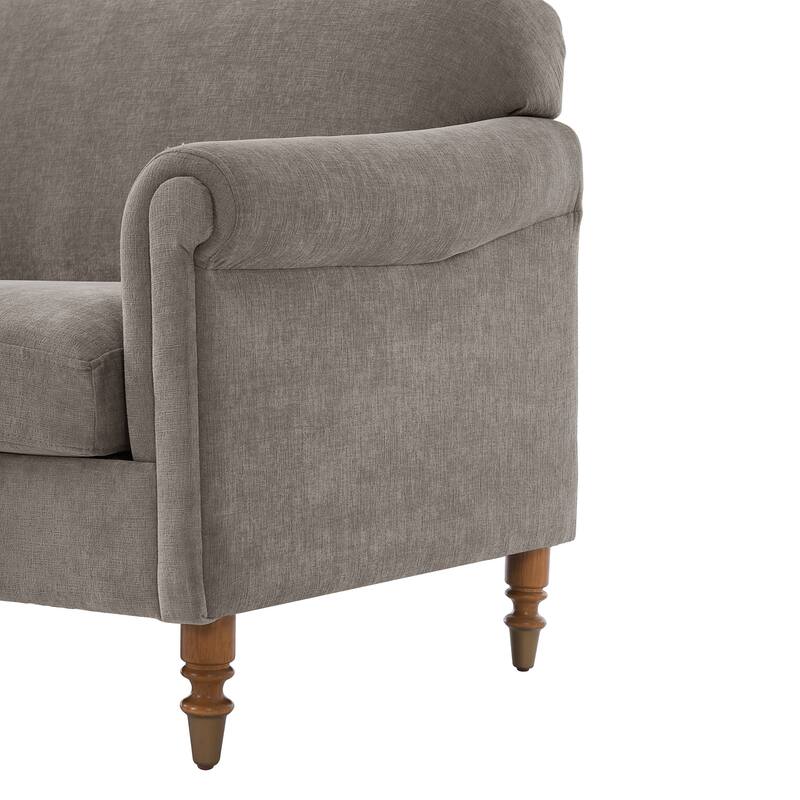 Christopher Knight Home - Modern Upholstered Loveseat Sofa with Rolled Arms