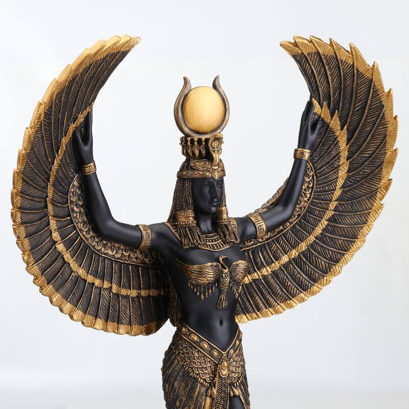 13.39 inches Height Polyresin Isis the Egyptian Goddess of Magic and Wisdom Multicolor Finish Figurine