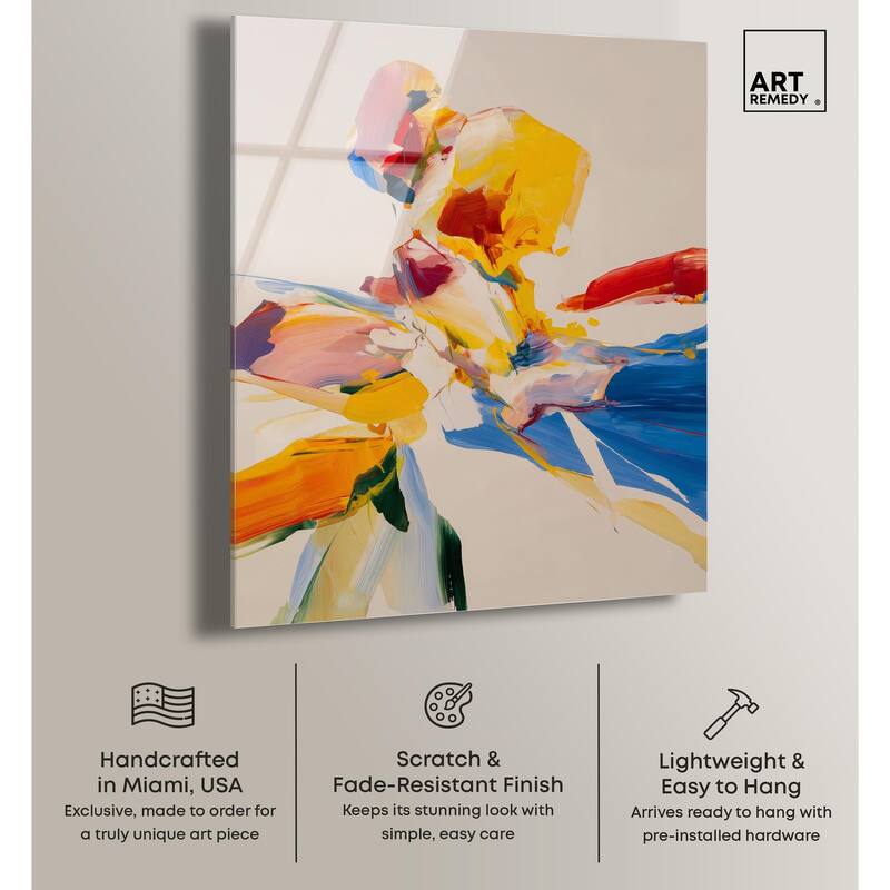 Flippant Bloom I Acrylic by Art Remedy, Ready to Hang