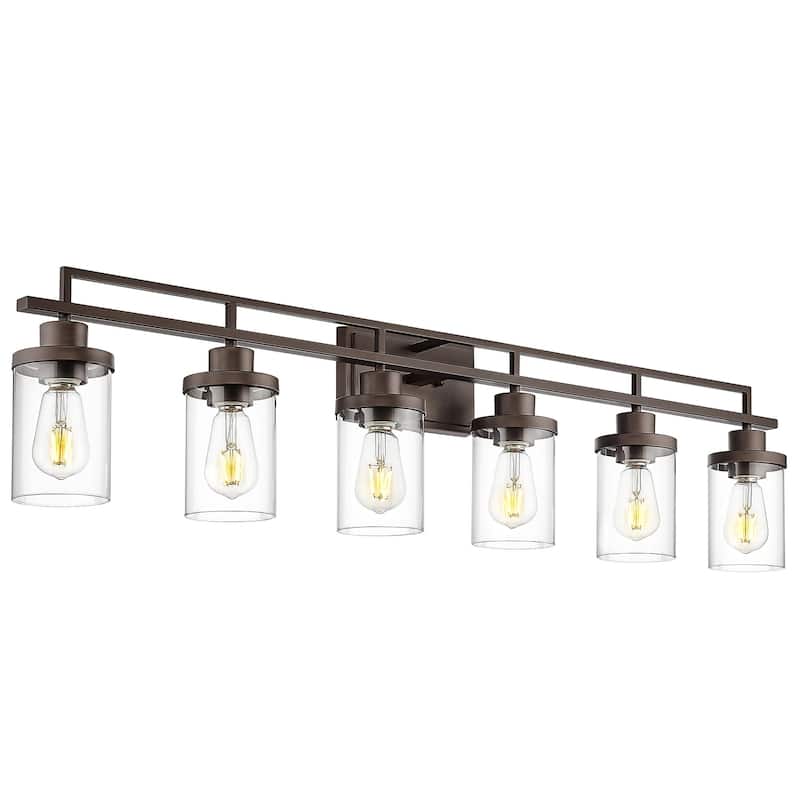 4/5/6-Light Vintage Bathroom Vanity Light - 6-Light - Oil Rubbed Bronze