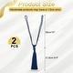 preview thumbnail 26 of 24, Handmade Elegant Curtain Tiebacks with Tassel Dark Blue - 2 Pack