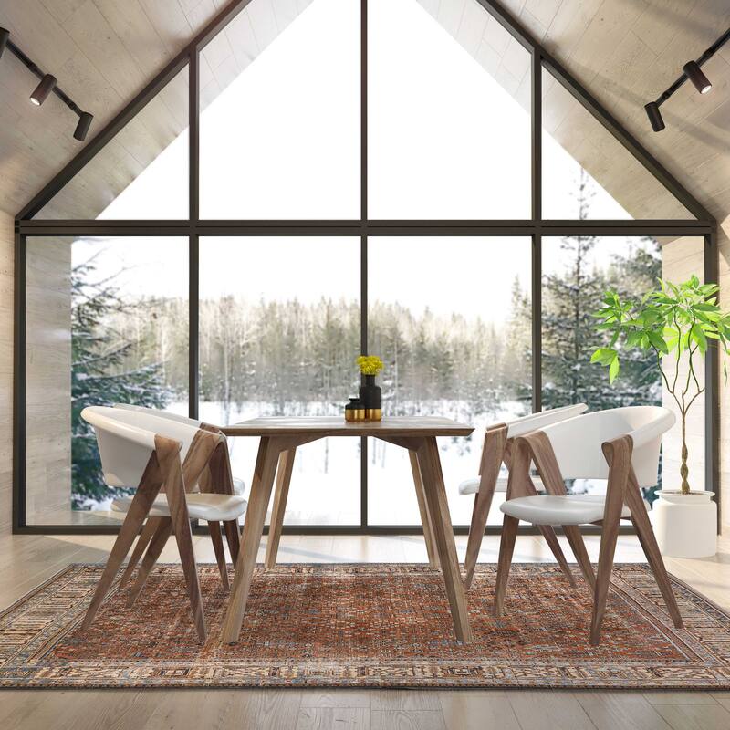 ECARPETGALLERY Hand-knotted Antalya Vintage Copper Wool Rug - 7'7 x 11'6