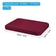 preview thumbnail 8 of 16, 4 Pcs Chair Seat Covers Rectangle, Stretch Rectangle Bar Stool Covers Claret