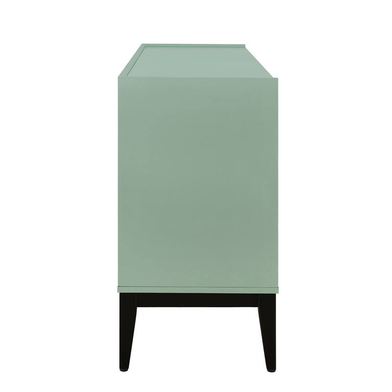 Modern Storage Sideboard Cabinet with 4 Doors and Adjustable Shelves for Home Storage Solutions