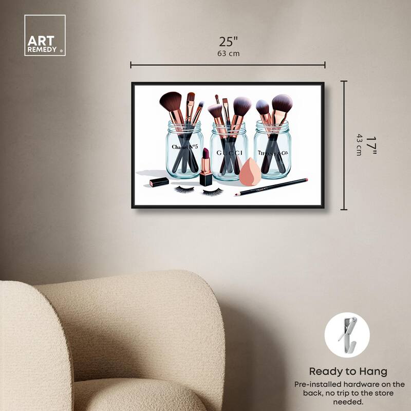 Glamour Glassware Canvas by Art Remedy