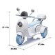 preview thumbnail 60 of 58, 12V Electric Motorcycle for Kids with Flip-Back Parent Seat, Music Player, and Lighting, Ages 3-6 Blue