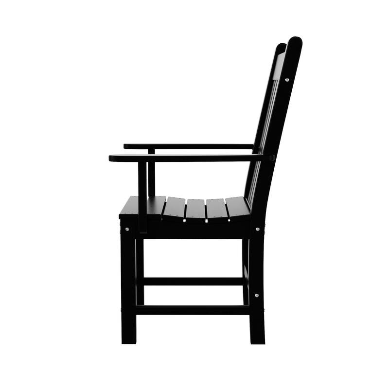 Laguna Hdpe All Weather Outdoor Patio Dining Chair With Arms