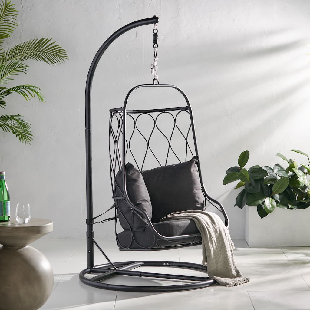 Tracey Indoor/Outdoor Hanging Chair with Stand by Christopher Knight Home