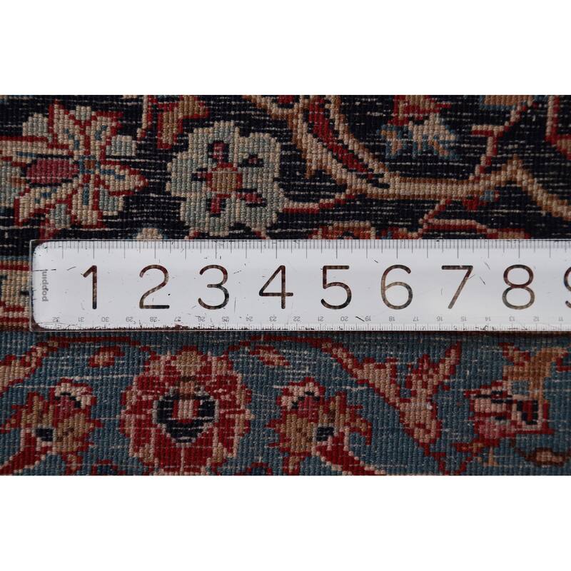Traditional Kashmar Vintage Persian Area Rug Hand-Knotted Wool Carpet - 9'6" x 12'11"