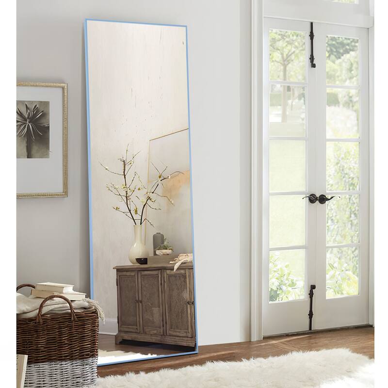 Dovelina Modern Full Length Floor Mirror - Freestanding Vanity Mirror for Bathroom or Living Space