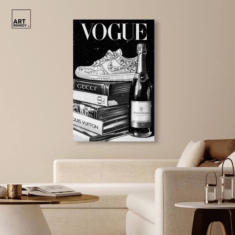 Sneaker Glitz and Glam Cover II Canvas by Art Remedy, Gallery Wrapped