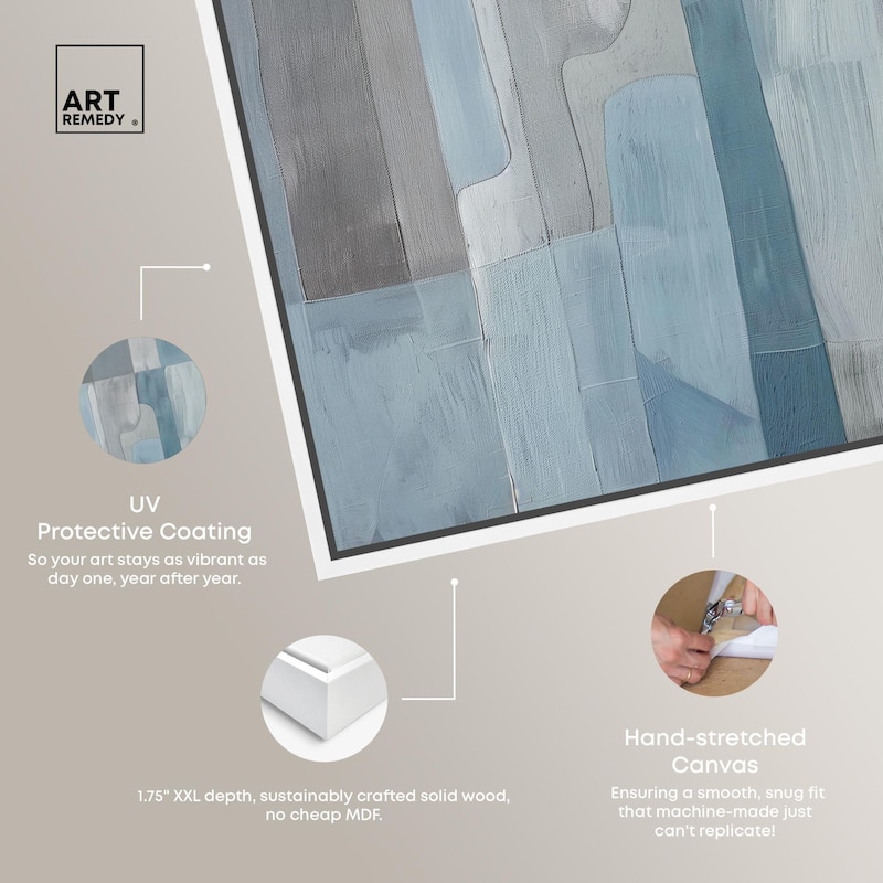 Tessellated Tones II Canvas by Art Remedy