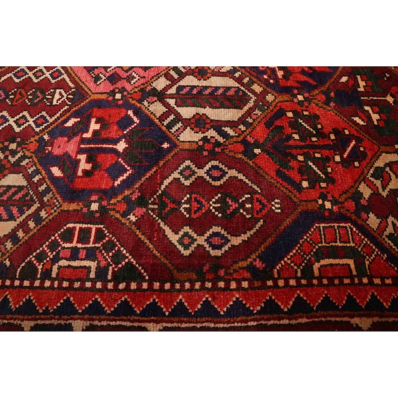 ECARPETGALLERY Hand-knotted Kayseri Vintage Dark Red Wool Rug - 6'4 x 10'0
