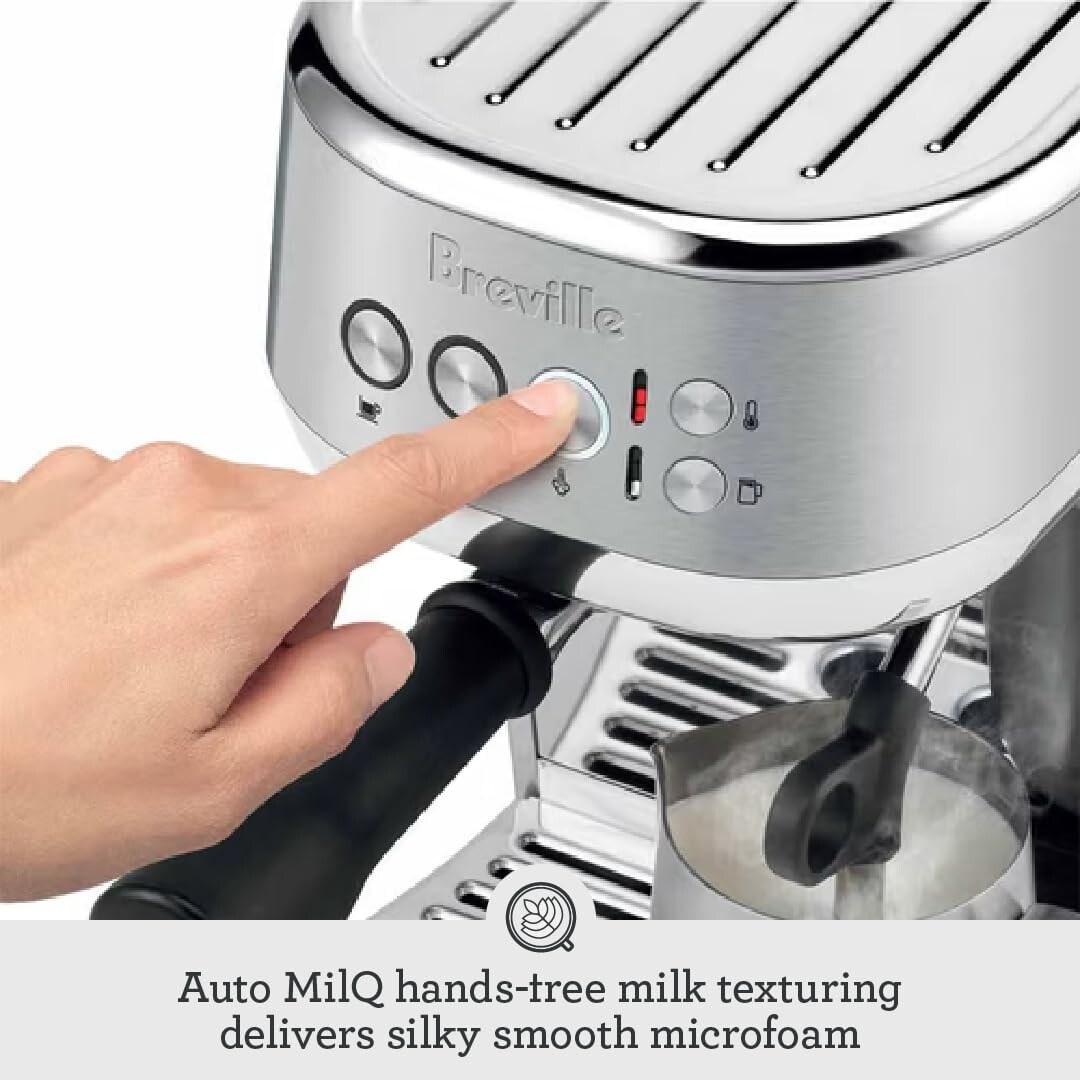 [値下げ] Breville BES500BSS Bambino Plus Breville BES500BSS Bambino Plus – Whole Latte Love