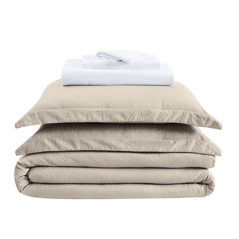 Truly Calm Antimicrobial Seersucker 7 Piece Bed in a Bag