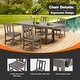preview thumbnail 28 of 92, Versatile Outdoor Dining Sets w Swivel/Folding Chairs & Steel Slat Table and HDPE Dining Table Set for Gardens, Patios