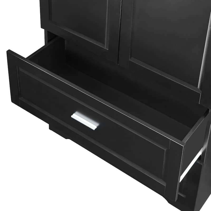 Modern Wooden Bathroom Linen Cabinet