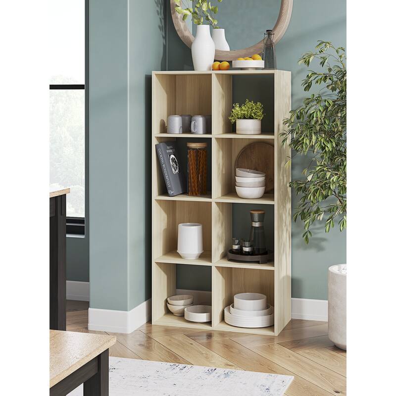 Signature Design by Ashley Piperton Brown 8 Cube Organizer - 24" W x 12" D x 47" H