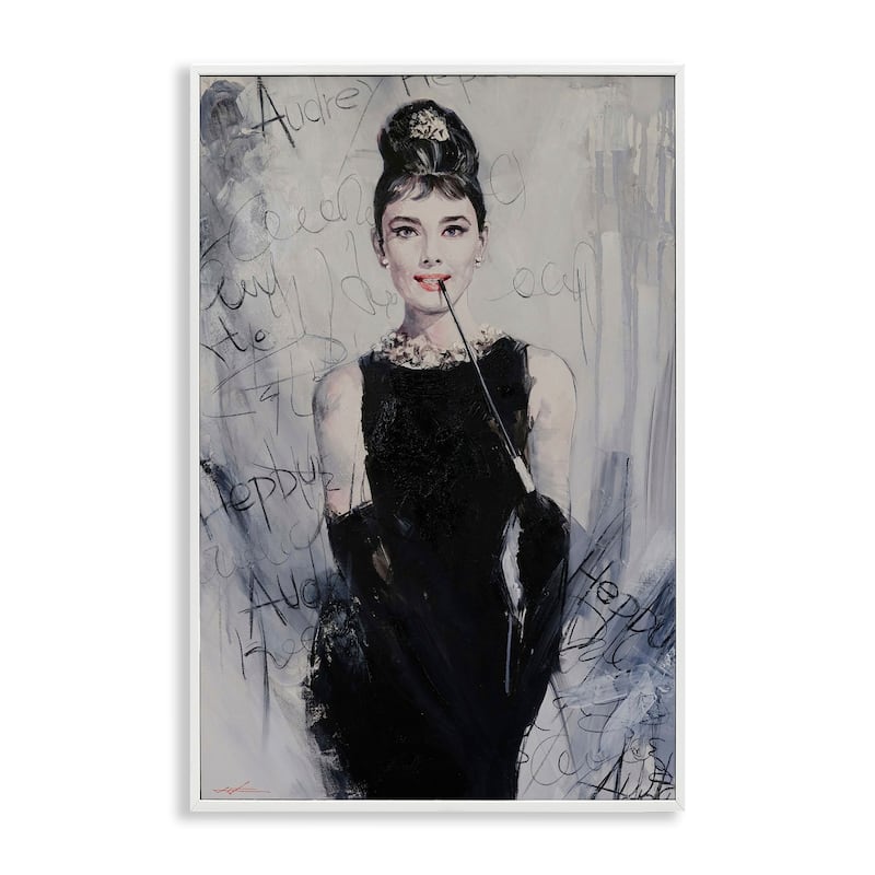 Stupell Classic Audrey Modern Details Framed Giclee Art Design By Lucille Lee - 12 x 18 - White
