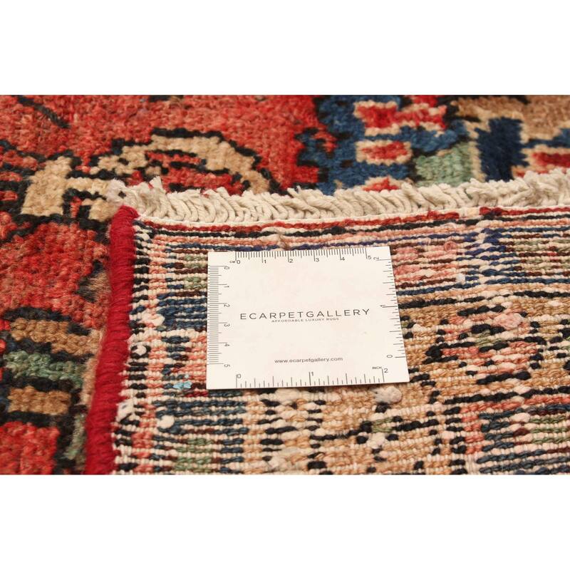 ECARPETGALLERY Hand-knotted Andelz Red Wool Rug - 3'6 x 10'3