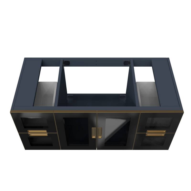 Rosario Wall Mounted Bathroom Vanity, Base Only