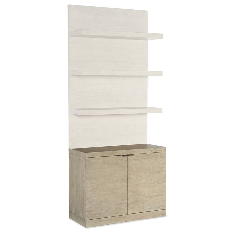 Hooker Furniture 6120-10443B Cascade 38" Wide 1 Shelf Oak Veneer - Terrain / Light Wood