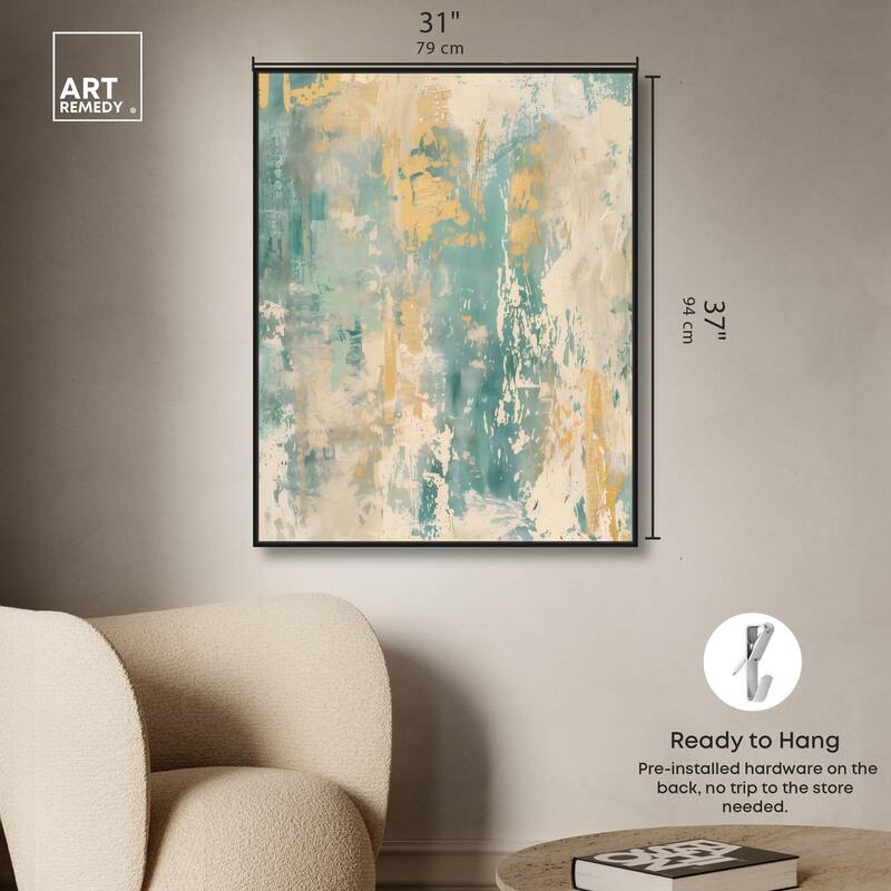 Minted Ivory I Canvas by Art Remedy