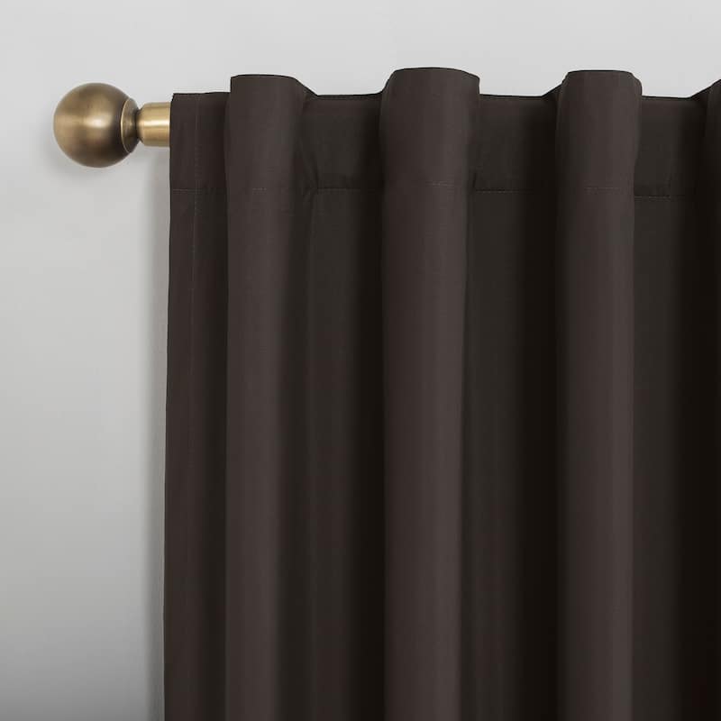 Sun Zero Cyrus Thermal Total Blackout Back Tab Curtain Panel, Single Panel
