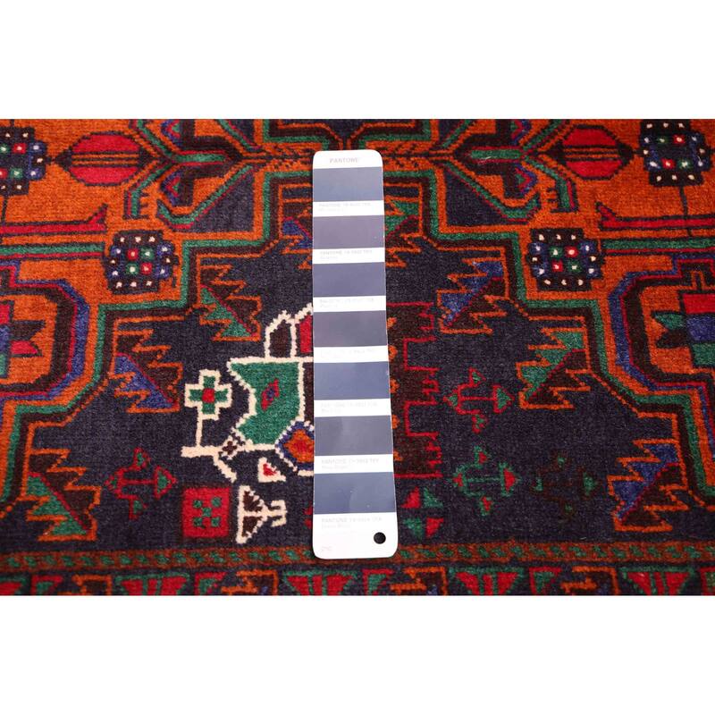 ECARPETGALLERY Hand-knotted Teimani Dark Navy Wool Rug - 3'10 x 6'5