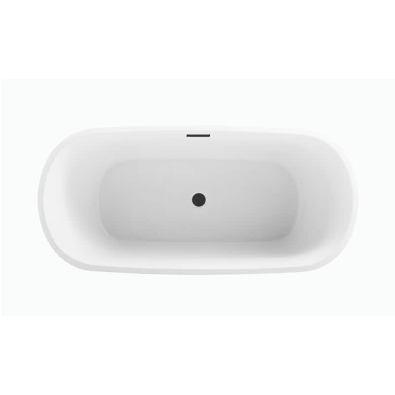 Cameron Soaking Bathtub in Glossy White