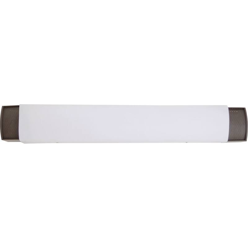 Charlotte 29-inch Oil-Rubbed Bronze LED Vanity, White Shade