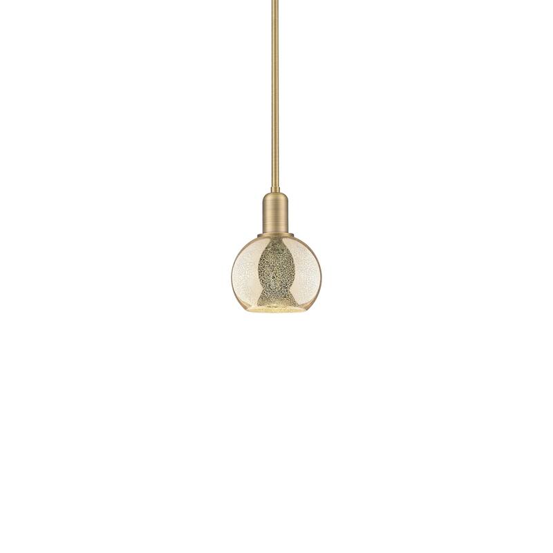 Innovations Lighting 716-1S-9-6 Athens Pendant Athens 6" Wide Mini - Brushed Brass / Mercury