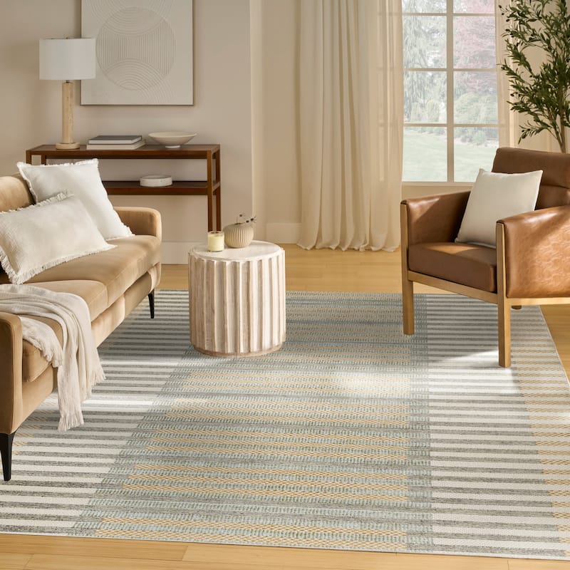 Nourison Nordic Indoor only Geometric Area Rug