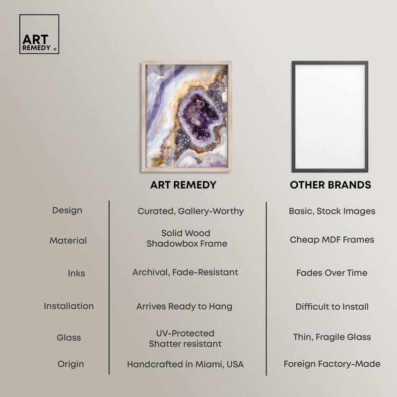 Amethystine Dream II Shadowbox by Art Remedy