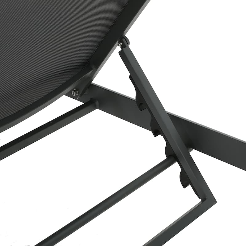 Cape Coral Outdoor Aluminum Chaise Lounge by Christopher Knight Home