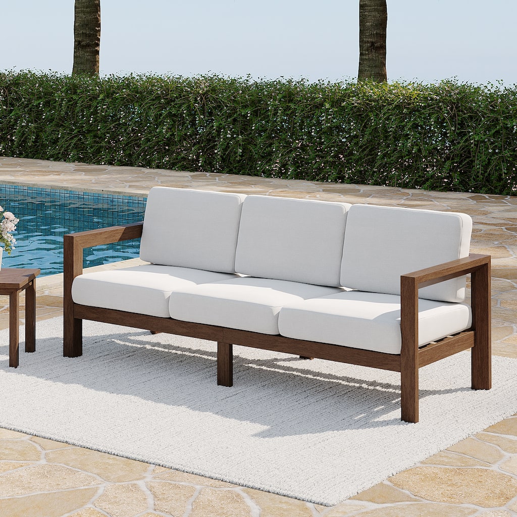 Solid Teak Outdoor Patio Furniture Sofa Club Chair Table