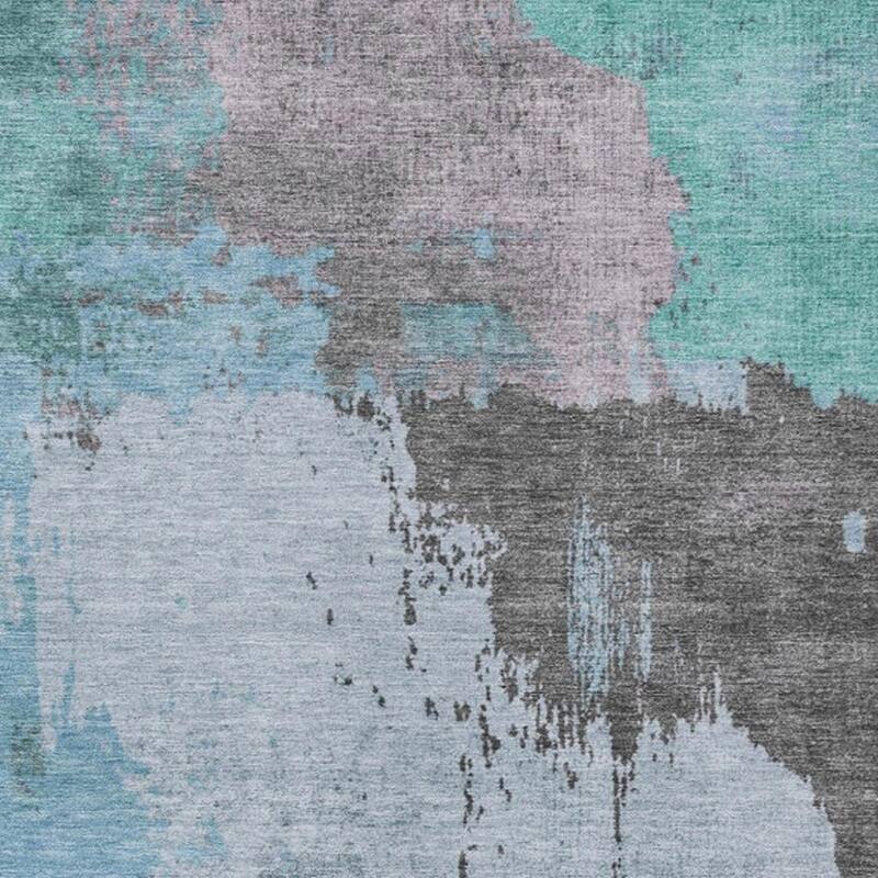HomeRoots Abstract Transitional Rectangle Outdoor Rug