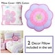 preview thumbnail 2 of 7, Cozy Line Pink Blossom Cotton Reversible Quilt Bedding Set With Decorative Pillows