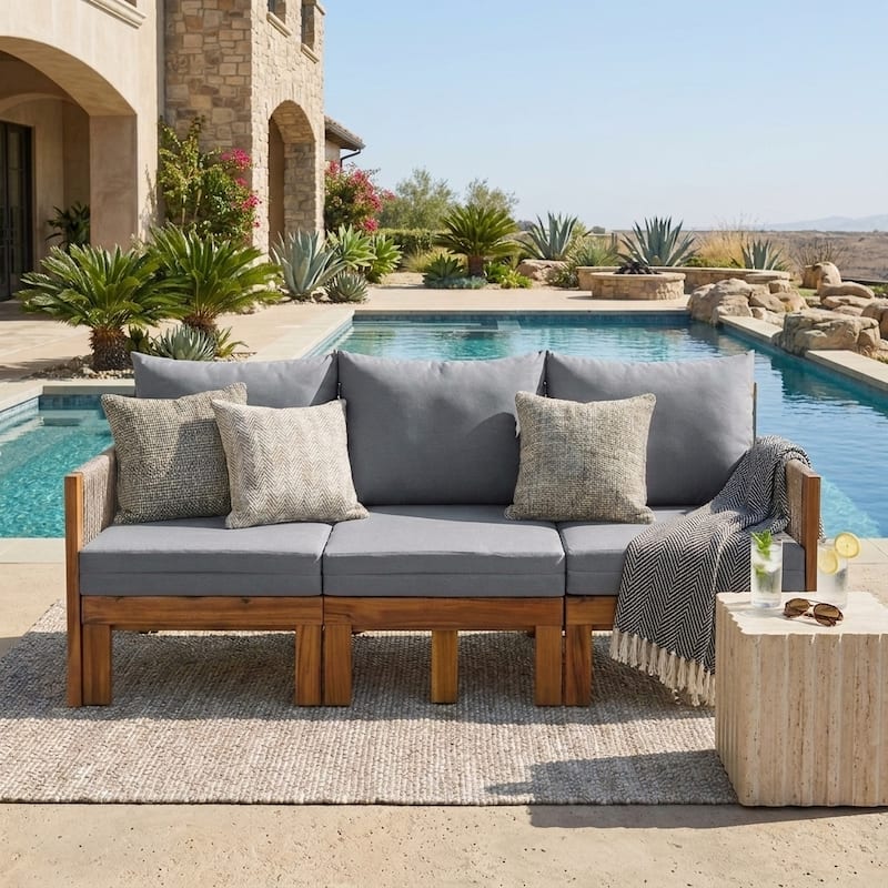 3-in-1 Outdoor Daybed & Patio Sofa with Pull-Out Sleeper by Leisure Zone