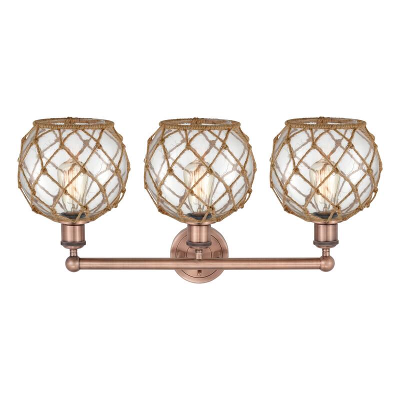 Innovations Lighting Endless Possibilities Edison - Farmhouse Rope - 3 Light 26" Bath Vanity Light