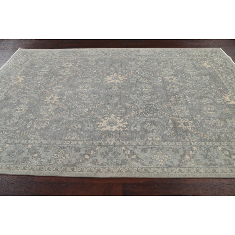 Geometric Ziegler Turkish Wool Area Rug Traditional Dining Room Carpet - 6'7" x 9'10"